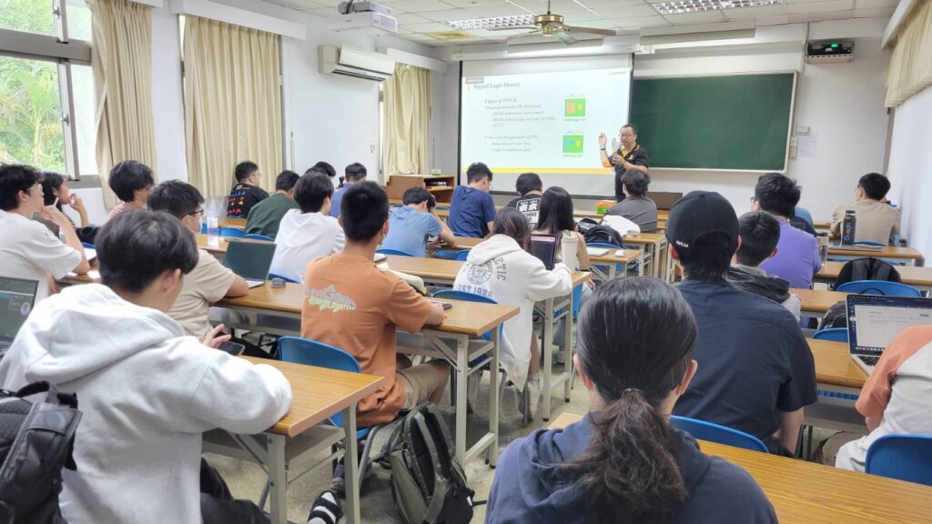 Ken Miao presenting at NTU